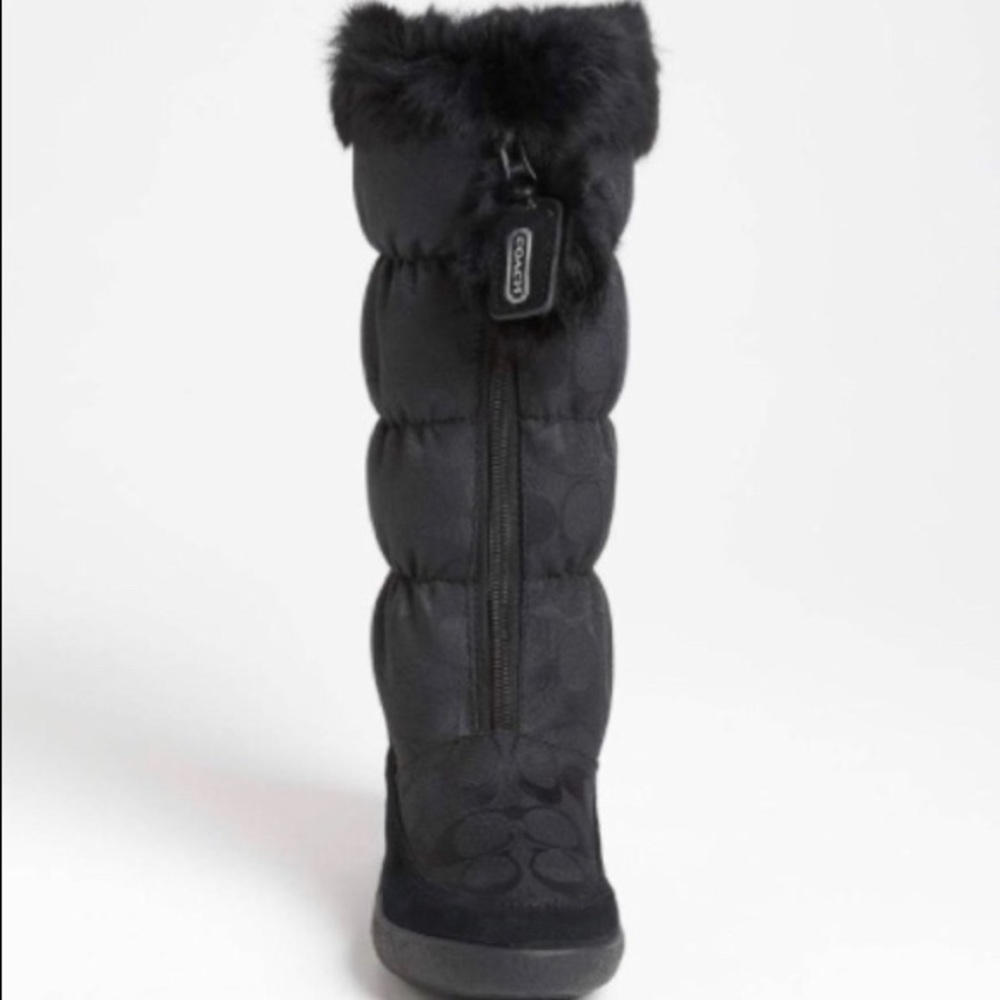 Coach Rabbit Fur Boots - Picture 6 of 8